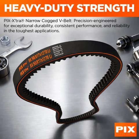 Cogged V Belt For Industrial Machinery BX100 21/32 Inch By 103 Inch OC Heavy Duty Power Transmission Belt Built To Last Durable V Belt For Industrial Equipment With Smooth Performance And Reliable Operation, black cogged V-belt