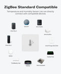Zigbee Temperature And Humidity Sensor Lite 3 Pack For Smart Home Smart Thermometer And Hygrometer Compatible With Echo Zigbee Hub chart