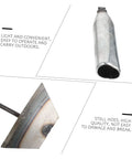 Close-up of Two Pack Steel Hand Hoe Set For Weeding And Gardening showing lightweight handle and durable steel blades.