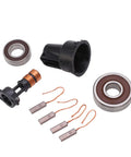 Pro Grade Alternator Rebuild Kit With Beefed Up Slip Ring four heavy duty carbon brushes and rock solid bearings layout