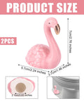 Totally Vibes Super Sweet Pink Flamingo Ceramic Toilet Bolt Covers Sets Off That Nice Vibe In Any Bathroom Super Easy Install waterproof flange caps with dimensions.