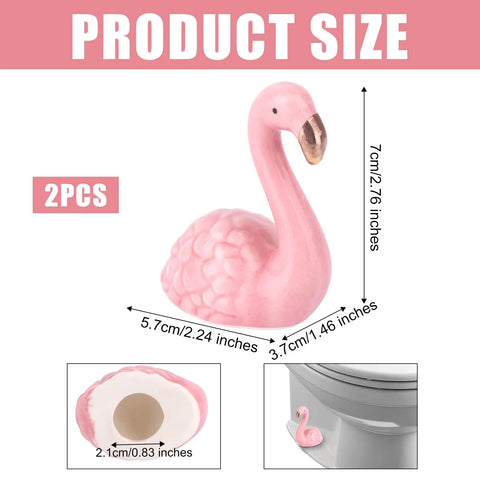 Totally Vibes Super Sweet Pink Flamingo Ceramic Toilet Bolt Covers Sets Off That Nice Vibe In Any Bathroom Super Easy Install waterproof flange caps with dimensions.