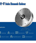 Next Level Precision Harmonic Drive Reducer Paired With An Input Axial Servo Motor Delivering Smooth 20 Arcsec Performance For Robust Cnc Rotary Tables And Heavy Industry Robots Absolutely Built To Crush It Daily, showing the HST-IV series in metallic finish.