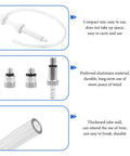 Gear Oil Pump Kit For Transmission Fluid Changes With Three Eighths Inch Swivel Adapter, 8mm And 10mm Adapters