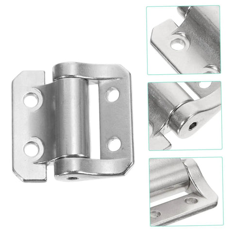 DIYEAH soft-close cabinet hinge, zinc alloy, heavy-duty; front view shows mounting plates and screw holes.