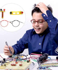 Child using Two Pack Education Electromagnet And Electric Circuit Lab Kit For Beginner Experiments Classroom Teaching Tool Hands On Science Gear