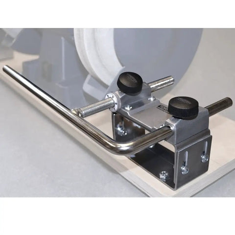 Bench Grinder Mounting Kit To Use Woodturning Jigs On Your Grinder with precision metal components and adjustable features