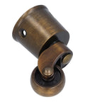 Bulletproof Round Cup Casters Swivel Wheels Dead Smooth Glide Heavy Duty Zinc Alloy Furniture Base with bronze finish.
