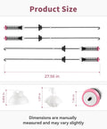 Washer Suspension Rod Kit Easy Install Includes 4 Rods 4 Balls 4 Bushings Replacement Part W11130360 For Top Load Washers Compatible With Whirlpool Maytag Kenmore, 27.56 in size