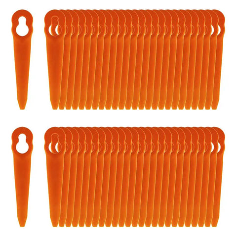 100 Pcs Plastic Replacement Trimmer Blades For STIHL Polycut 2 2 3 2 FSA 45 FSA 57 FSE 52 And Sun Joe 24V GT10 RedBack Swift 40V, PA6 Nylon