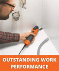 Cordless Oscillating Multitool With 12V Battery, QuickIN Accessory Change In Under 3 Seconds, used for precise kitchen cutting.