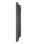 Profile view of Heavy Duty 70 Inch Led Business Display Built Like A Tank Featuring Dual Hdmi Vga Dvi Displayport Lan Control Ops Slot.
