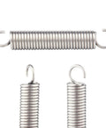 Extension springs, side view, stainless steel, open ends; 10 pcs, 1/4 in x 1-1/2 in