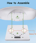 Assembly guide for Portable Pet Scale With Tray LCD Digital Weighing Scale Up To 33 Lbs For Small Pets