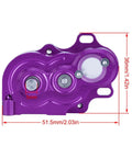 Low Center Of Gravity 1X10 RC Transmission Gearbox With Metal Gears, Sealed Dustproof Case For 1X10 Scale RC Cars, Purple Finish