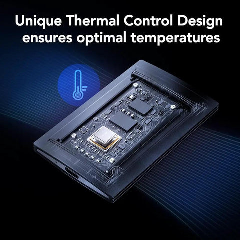 2TB Portable SSD SL500 USB 3.2 Gen 2x2 Up To 2000 MBps Read 1800 MBps Write thermal control feature