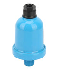 Automatic Air Compressor Drain Valve G1/2 Inlet 1.0 MPa Die Cast Aluminum Auto Drainer, blue finish, front view