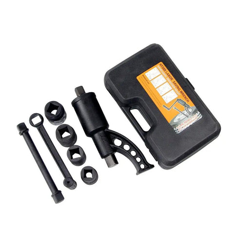 Torque Multiplier Set Wrench Lug Nut Remover Labor Saving Heavy Duty Tire Tool with case and components visible