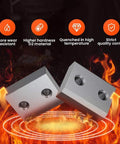 Heavy Duty Electric Rebar Cutter Blades 30X24X11mm, Precision Replacement Jaw Set showing wear-resistant D2 material.