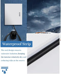 Rock Solid Ev Charger Pedestal Stand With Heavy Duty Steel Enclosure And Lockable Metal Housing For No Sweat Outdoor Electric Vehicle Garage Station, waterproof strip detail.