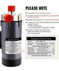 Premium Stainless Steel Wort Brewing Pump Delivering Straight Fire Magnetic Drive Performance For Effortless Homebrew Liquid Transfer Right Out Of The Kettle with water connection instructions.