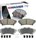 Rear TQ Disc Brake Pad Set For Toyota Highlander 2014 To 2018 Direct Fit OEM Grade Replacement with hardware shown