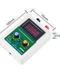Heavy Duty 0-3800V DC Hi-Pot Withstand Voltage Tester with green control panel and digital display, measuring dimensions.