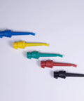 Five colorful insulated test hook clip set for multimeter lead kit mini grabber probes for circuit testing PCB ICs safe nylon6 needle durable