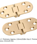 Folding Flip Top Brass Hinge 180 Degree With Screws for folding tables sewing machines computer desks and coffee tables
