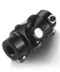 Black Steering Universal Joint Shaft Three Quarters Inch Double D And V Triangle U Joint Length 83mm 4000rpm Max 35 Degree Working Angle