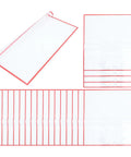 Flower Wrapping Paper For Bouquets Pack Of 20 Sheets BOPP Material showing red-bordered transparent sheets for crafts