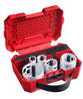 Professional 10 Piece Tungsten Carbide Dozer Bit Kit Designed For Electric Drivers Tough As Nails Drywall Screw Driving Setup Built Different With Premium Steel Shaft Core in red case.