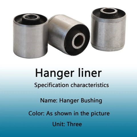 Heavy Duty Motorcycle Engine Mount Bushings Kit For Chinese GY6 4 Stroke 125cc 150cc Scooter Engine shown in three rubber bushings.