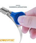 Installing 6 Inch Key Type Hose Clamps Pack Of 5 Stainless Steel Thumb Screw Adjustable For Dust Collection And Dryer Vent Hoses