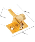 Brass Cabinet Door Latch With Spring Catch Old School Retro Style Window Security Lock For Home Decor