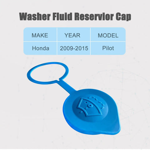 Windshield Washer Fluid Cap And Wiper Reservoir Cover For Pilot 2009 2015 Replacement Blue Direct Fit 1 Pack Durable Automotive Grade Plastic Easy Install DIY-Friendly Plug-And-Play 76802-SZA-A01 OEM-Style Cap