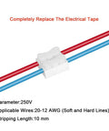 Premium Spring Wire Connectors Kit 62Pcs Quick Spring Cable Clamp Terminal Block For LED Strip Wiring, CH2, CH3, 250V