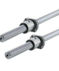 Beefy 25mm Lead Screw Ball Screw With Rotating Nut For Linear Guide Systems 2525 Ballscrew Grinding Screw Heavy Duty Stainless Steel CNC Ready And Industrial Grade, two shafts