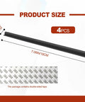Car Cable Concealer Sleeve Kit size and adhesive tape details, 18x1.6 cm, 4 pcs, for USB and audio video cables management.