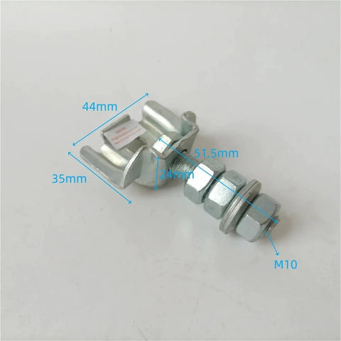 Top Shelf M10 Elevator Door Suspension Bolt and Screw Lift Spare Component with Industrial Grade Steel and No Sweat Installation for Rapid Maintenance Work and Dependable Daily Grind, showing detailed measurements.