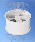 Heavy Hitter Industrial Turbine Fan That Goes Hard With Top Notch Ventilation And A Smooth Exhaust Setup Featuring Six Blades for workshops.