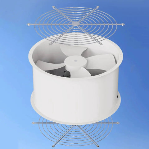 Heavy Hitter Industrial Turbine Fan That Goes Hard With Top Notch Ventilation And A Smooth Exhaust Setup Featuring Six Blades for workshops.