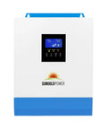 Front view of All-In-One 3000W DC 24V Pure Sine Wave Inverter With 80A MPPT Solar Charger And 40A AC Battery Charger 120V-400Vdc MPPT Range