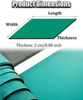 Electronics Soldering Workbench Mat Anti Static Flexible Rubber Pad with dimensions and thickness details shown