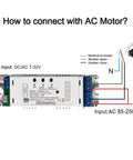 WiFi smart linear actuator motor controller in a white enclosure with dual screw-terminal blocks Otcbimo