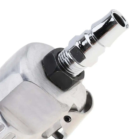 Close-up of a 4 Inch Pneumatic Angle Grinder High Speed Polisher And Air Grinding Tool With Disc For Polishing And Cutting PVC Handle