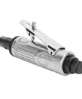 Heavy Duty Air Die Grinder 1/4 Inch Pneumatic Grinding Tool With Speed Regulator 22000 Rpm Zinc Alloy Frame Lock Switch side view