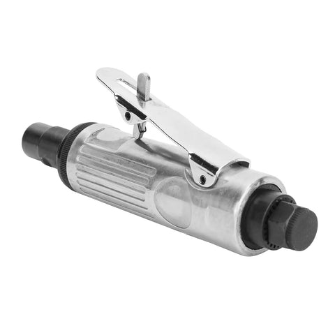 Heavy Duty Air Die Grinder 1/4 Inch Pneumatic Grinding Tool With Speed Regulator 22000 Rpm Zinc Alloy Frame Lock Switch side view