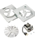 70 CFM Bathroom Exhaust Fan Replacement Motor Kit For DIY Install, Fits 70 And 50 CFM Fans shown with components on white background