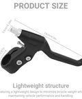 22mm Bicycle Brake Levers Set Pair For Mountain Road BMX Kids And Fixed Gear Bikes Lightweight Durable Ride Ready Replacement Parts In Black For 22mm Handlebars